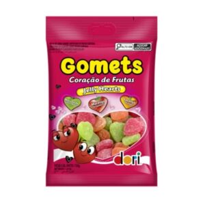 BALA DORI GOMA CORAÇÃO DE FRUTAS 150G